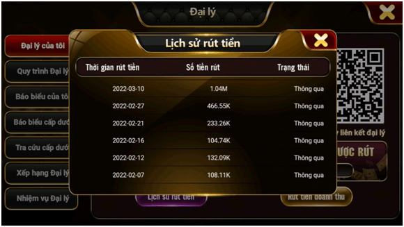 Rút tiền nhanh gọn trong game bài đổi thưởng