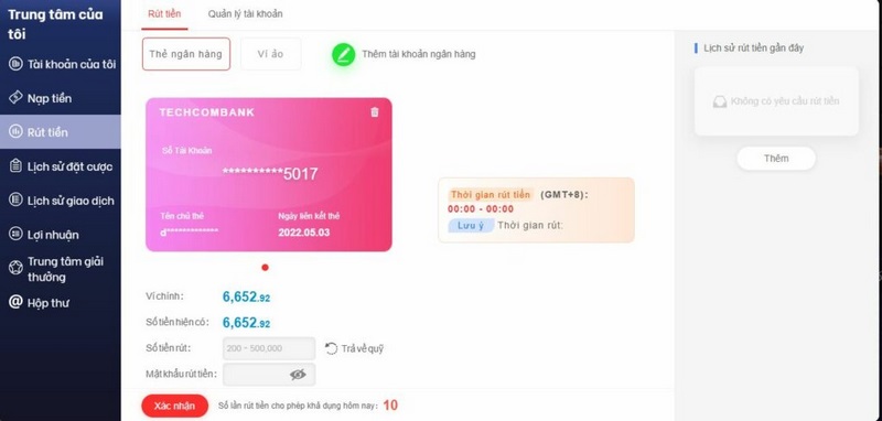 rút tiền từ ví game qua thẻ cào