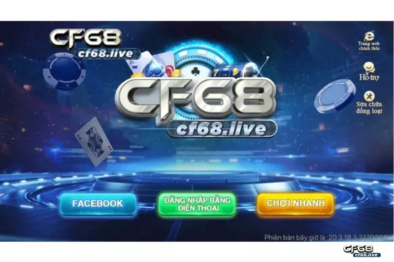 Đồ họa siêu đẹp mắt tại cổng game cf68