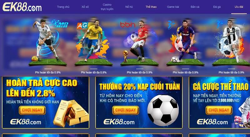 Chơi cược ở EK88 cho thấy sự vượt trội ở nhiều mặt