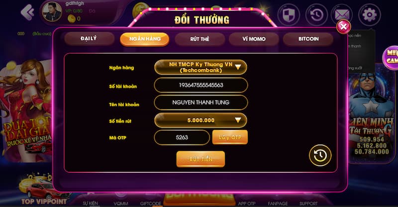 rút tiền ranvip an toàn