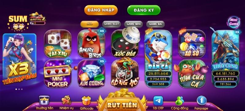 cổng game sum99